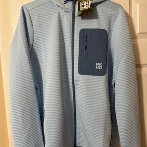 AKHG Light Blue Hooded Jacket